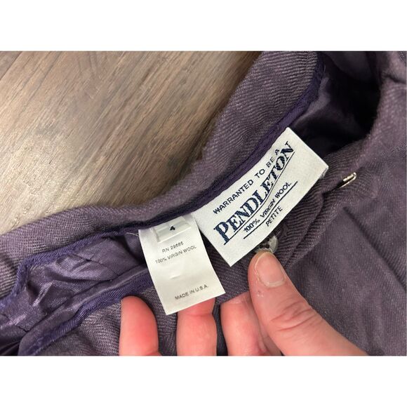 Pendleton 100% Virgin Wool Straight-Leg Pants, Sz 4 - Picture 5 of 7